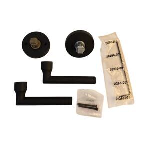 Baldwin Tube Lever Dummy Satin Black Door Lever 9BR3513-039 Round Rose